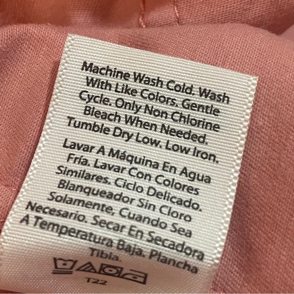 Women’s Time and Tru Adjustable Waist Pink Jacket XL 16-18 Cotton/spandex - Picture 7 of 8